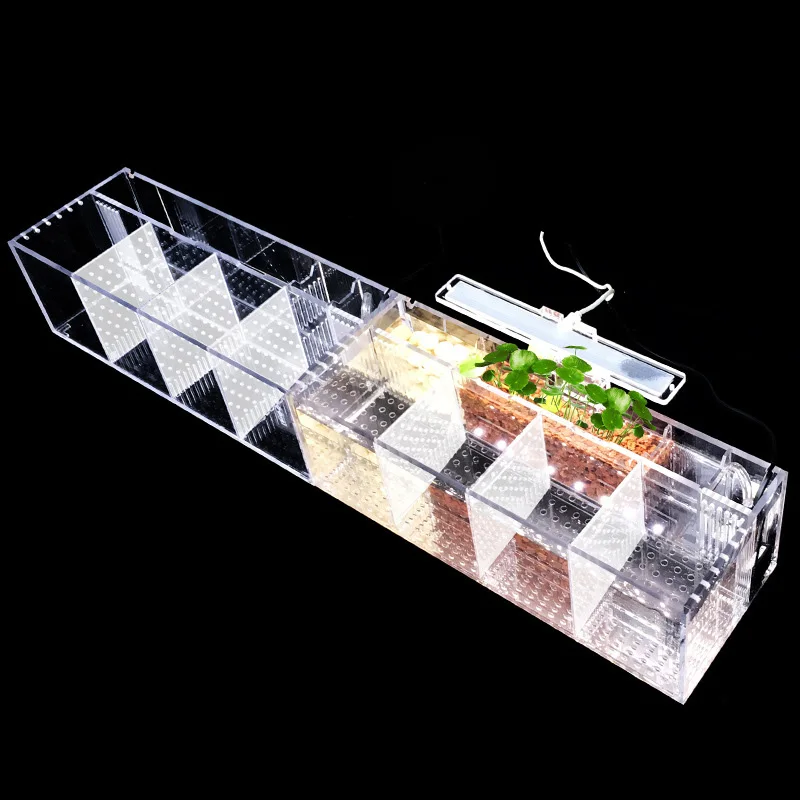 Acrylic Isolation Fish Tank with Multiple Compartments Stacked and Transparent Breeding Box Goldfish Fighting Fish Viewing Tank