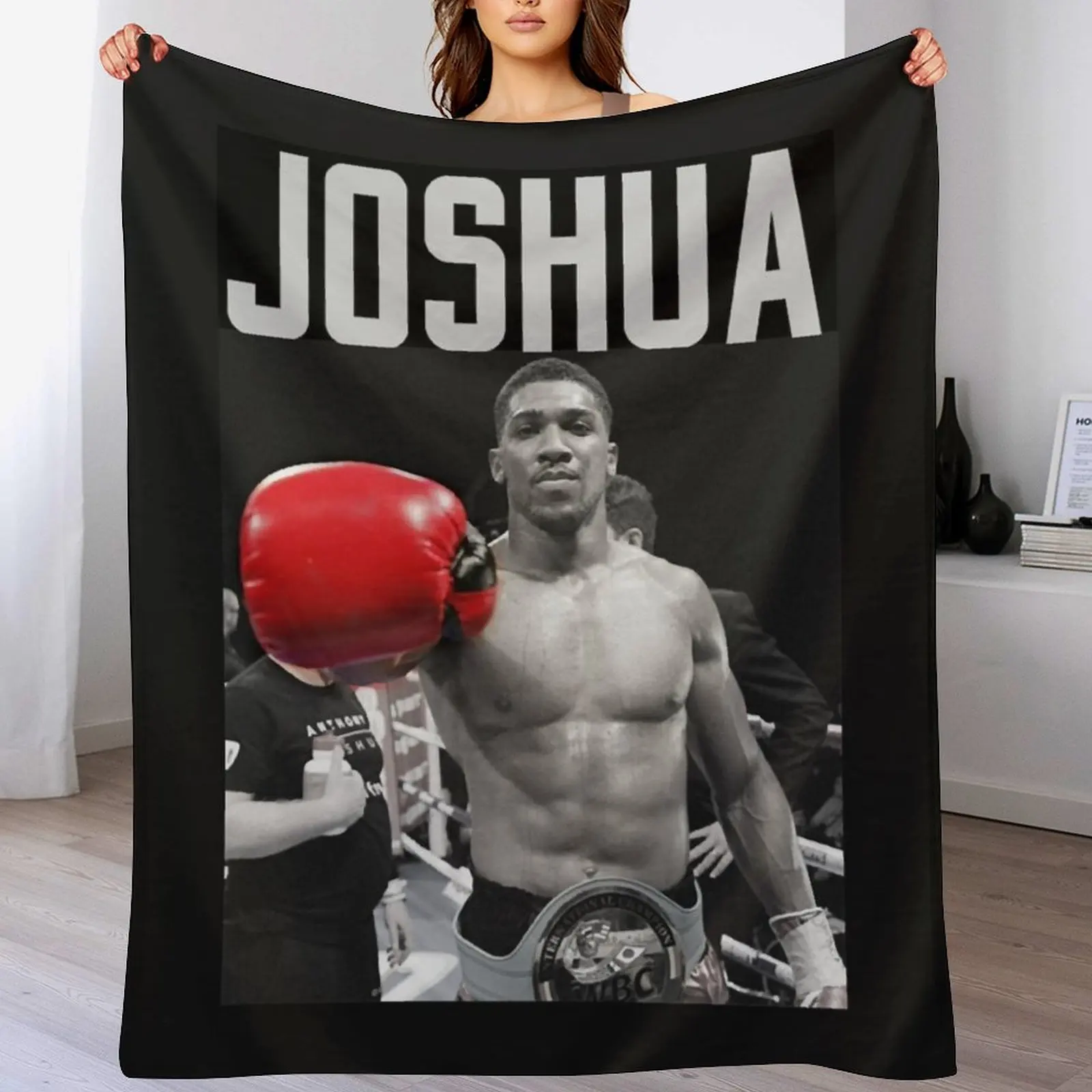 

Anthony Joshua Classic T-Shirt.png Throw Blanket Stylish Couch Blanket for Home Living Room