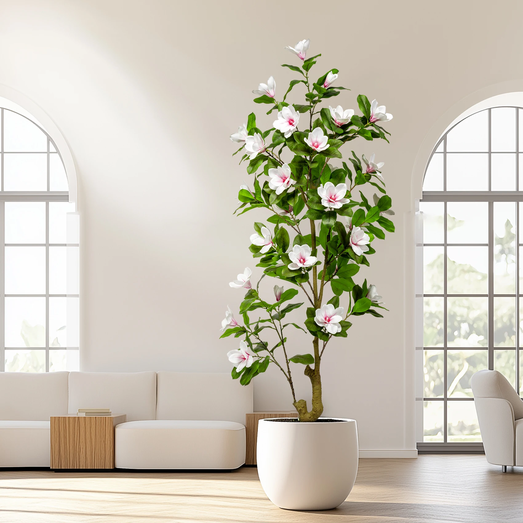 Natural Appearance Artificial Magnolia Orchid Tree Indoor/Outdoor Wedding Birthday Party Landscape Ornament Artificial Plant - view 4