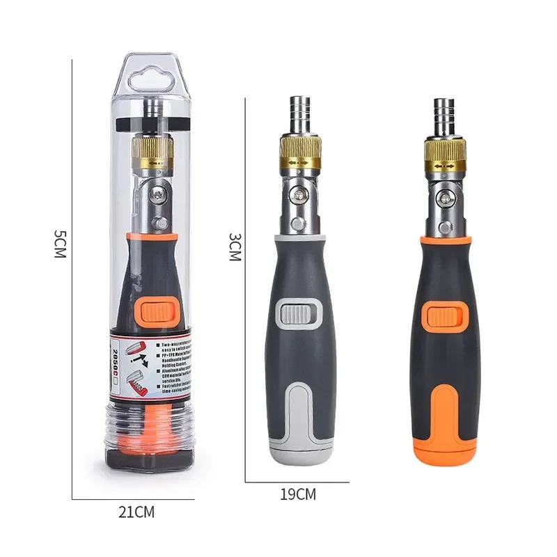 10 In 1 Hidden Screwdriver Bit Set Multi Angle Ratchet Corner Screw Driver Multi functional Mechanical Professional Hand Tools