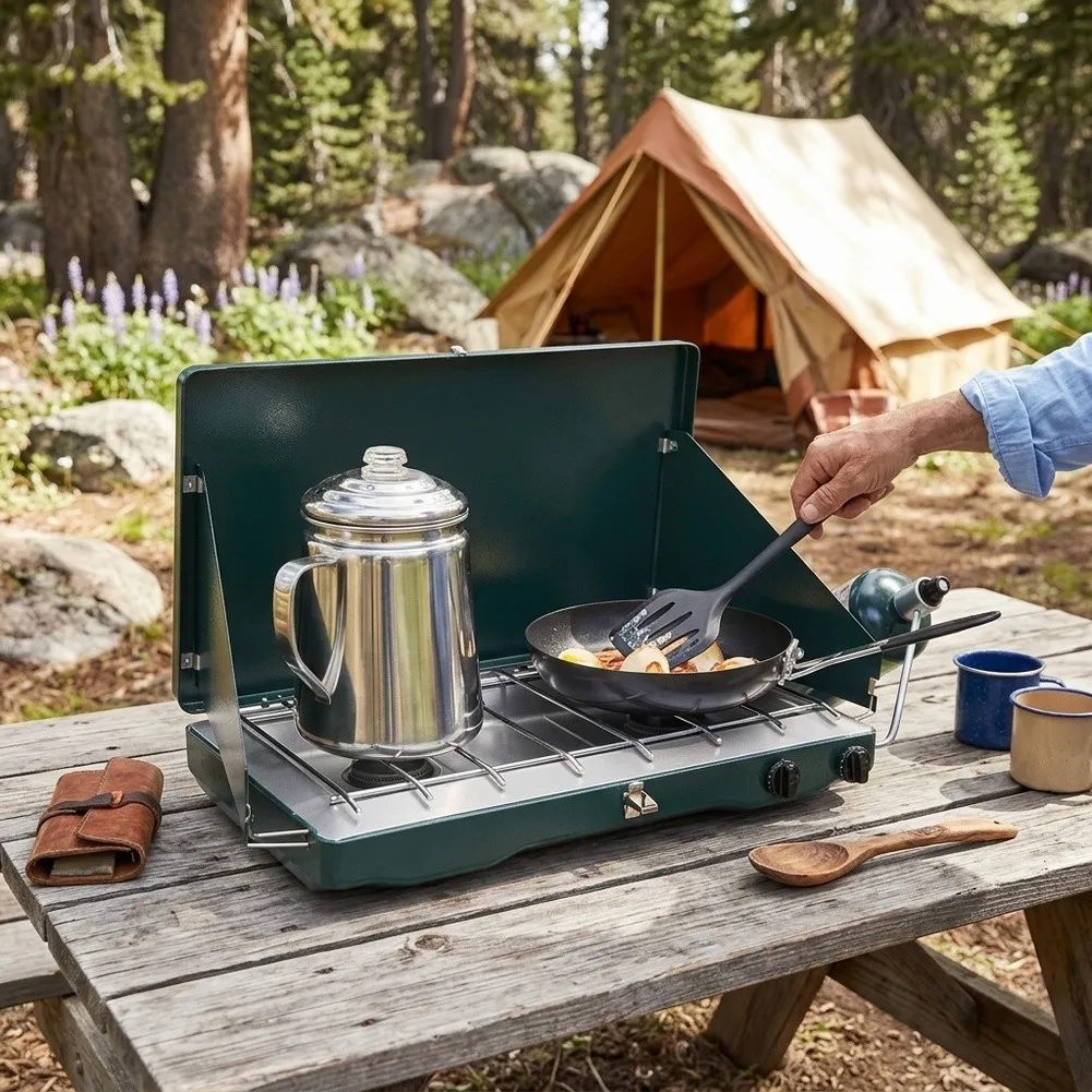 For Compatible Brand Stoves Propane Adapter Propane Stove Regulator For Outdoor Cooking Aluminum Alloy Construction