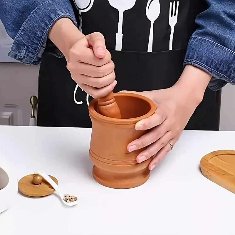 

Kitchen Garlic Mortar, Pounding Chili Bowl, Mortar And Pestle Set For Garlic Peper, Garlic Crusher, Household Chili Grinder