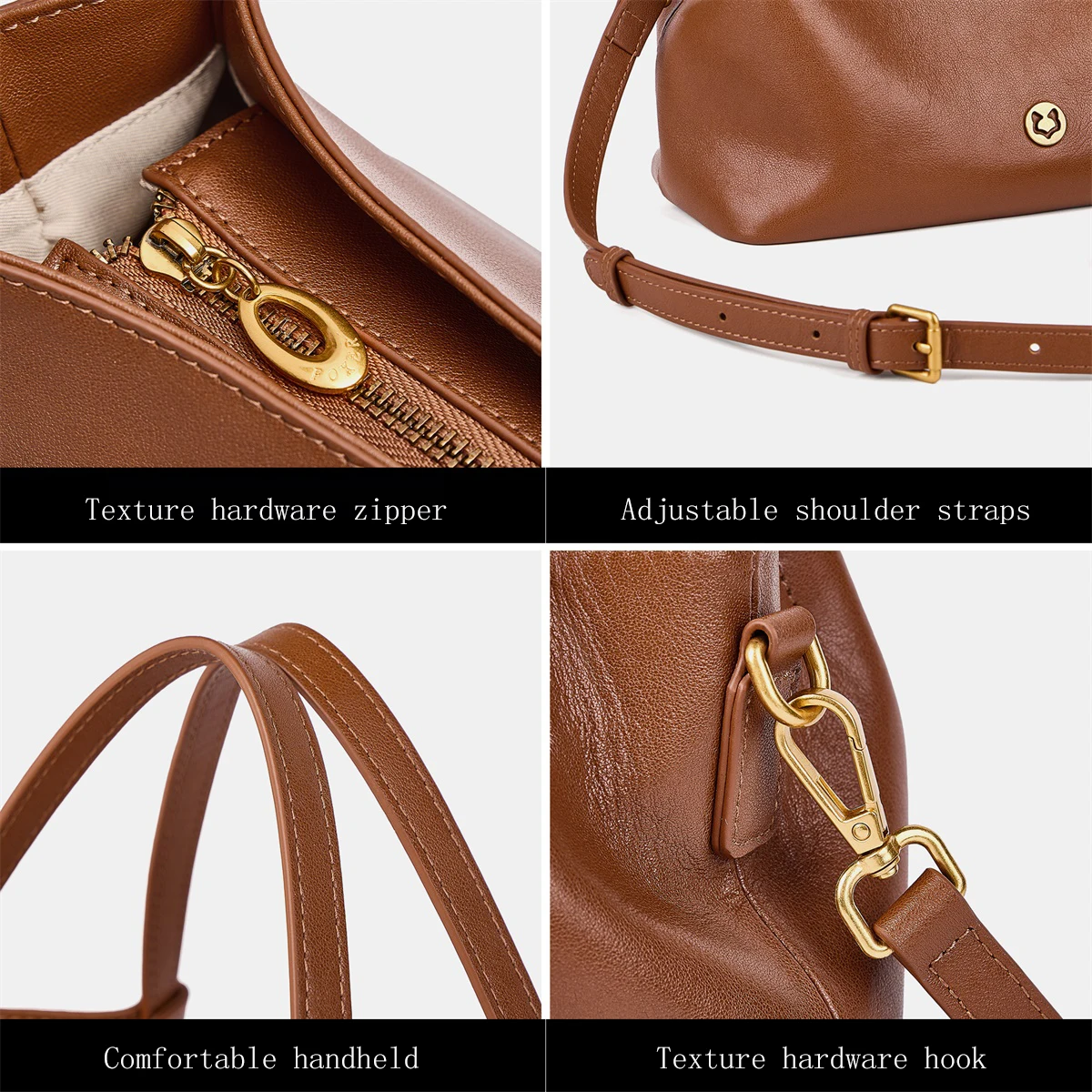 FOXER 2026 Autumn Winter New Handbag Genuine Leather Women's Shoulder Bag Large Capacity Ladies Crossbody Purse for Daily Office