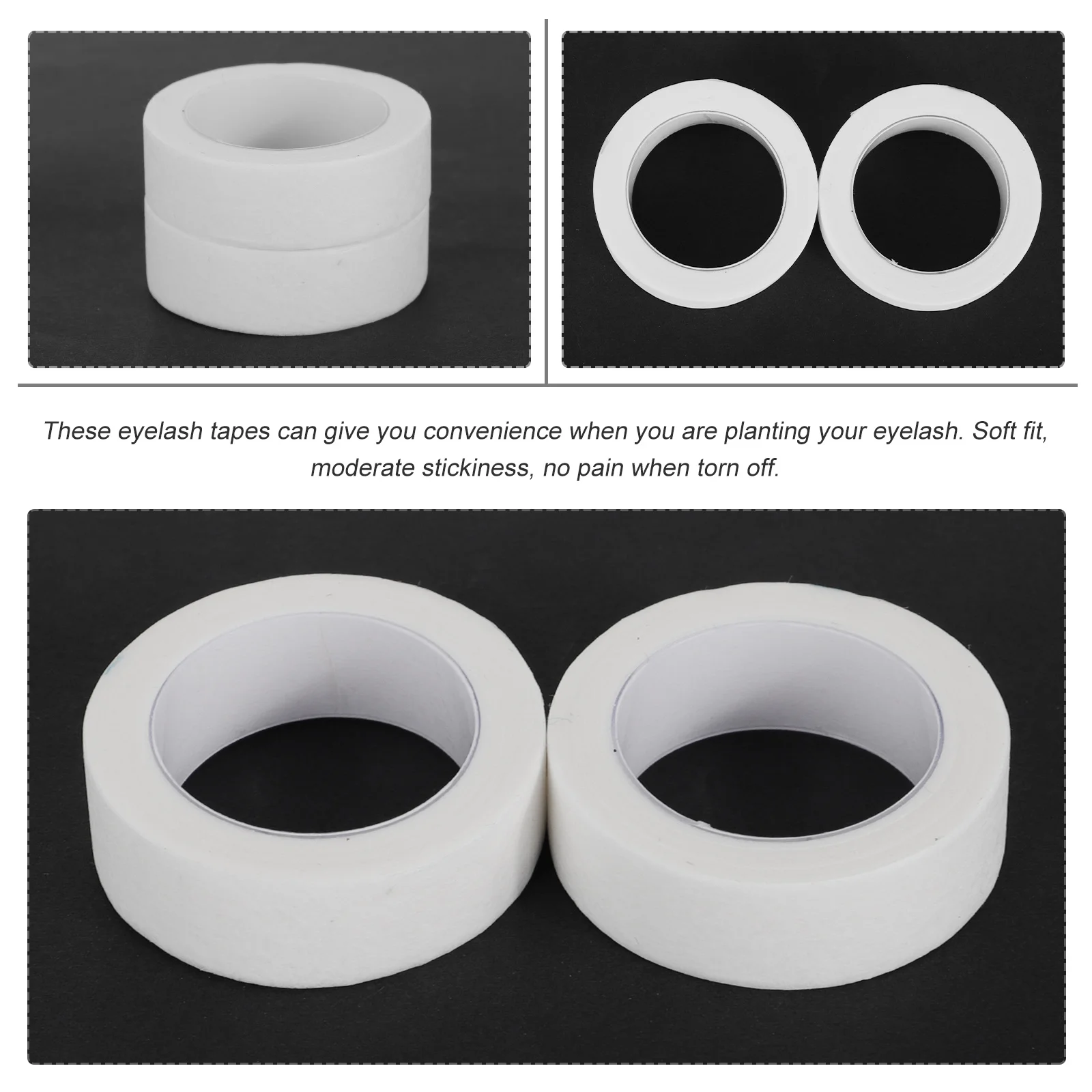10Pcs Lash Extension Tapes Soft Breathable Eyelash Tapes Non-Woven Fabric Eyelash Grafting Tape Skin Protection Beauty Tools