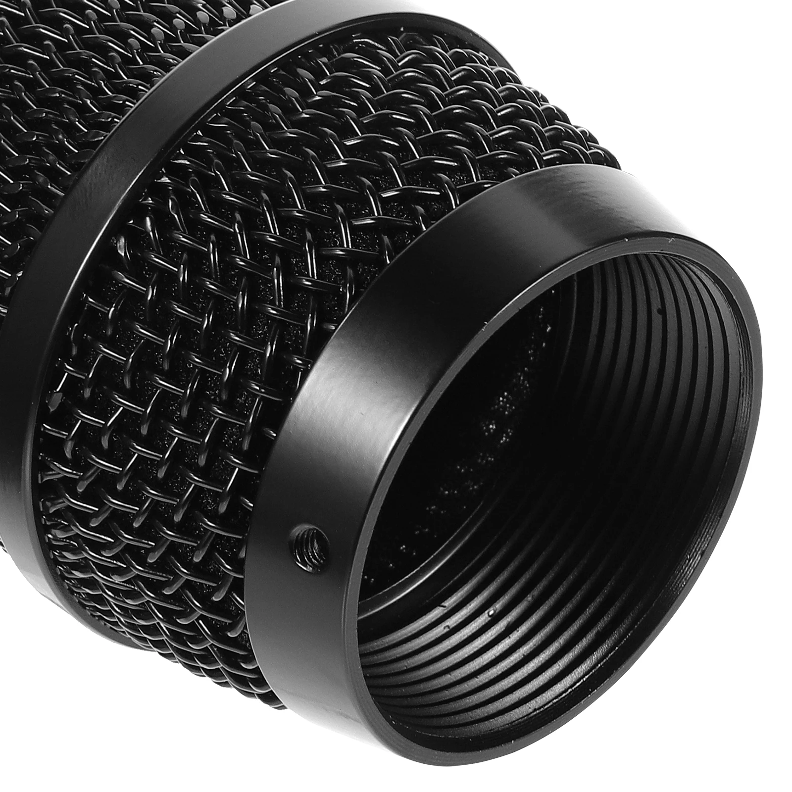 

Microphone Metal Grille Replacement K100 Black Ball Head Mesh Cover Durable Mic Accessories Wireless Cored Parts