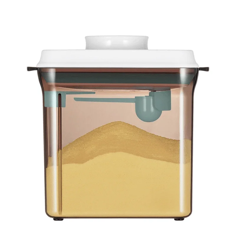 Food Storage Airtight Container Milky Powder Formula Dispenser Scraper and Spoon BPA-Free Airtight Jar