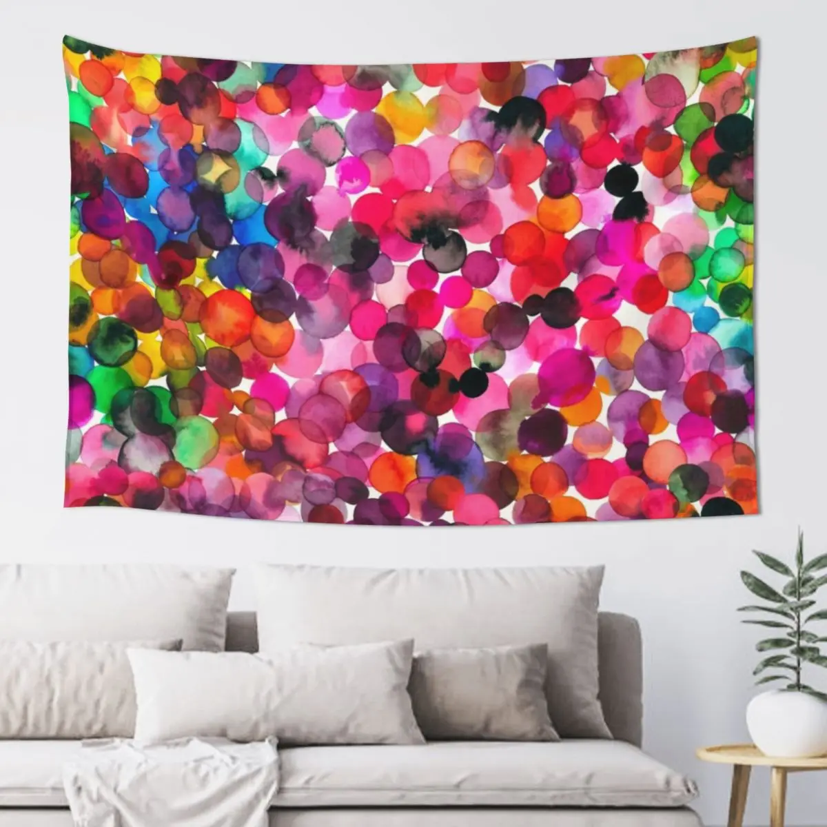 

Watercolor dots Tapestry Bedroom Decoration Bathroom Decor Room Design Wallpapers Home Decor Tapestry