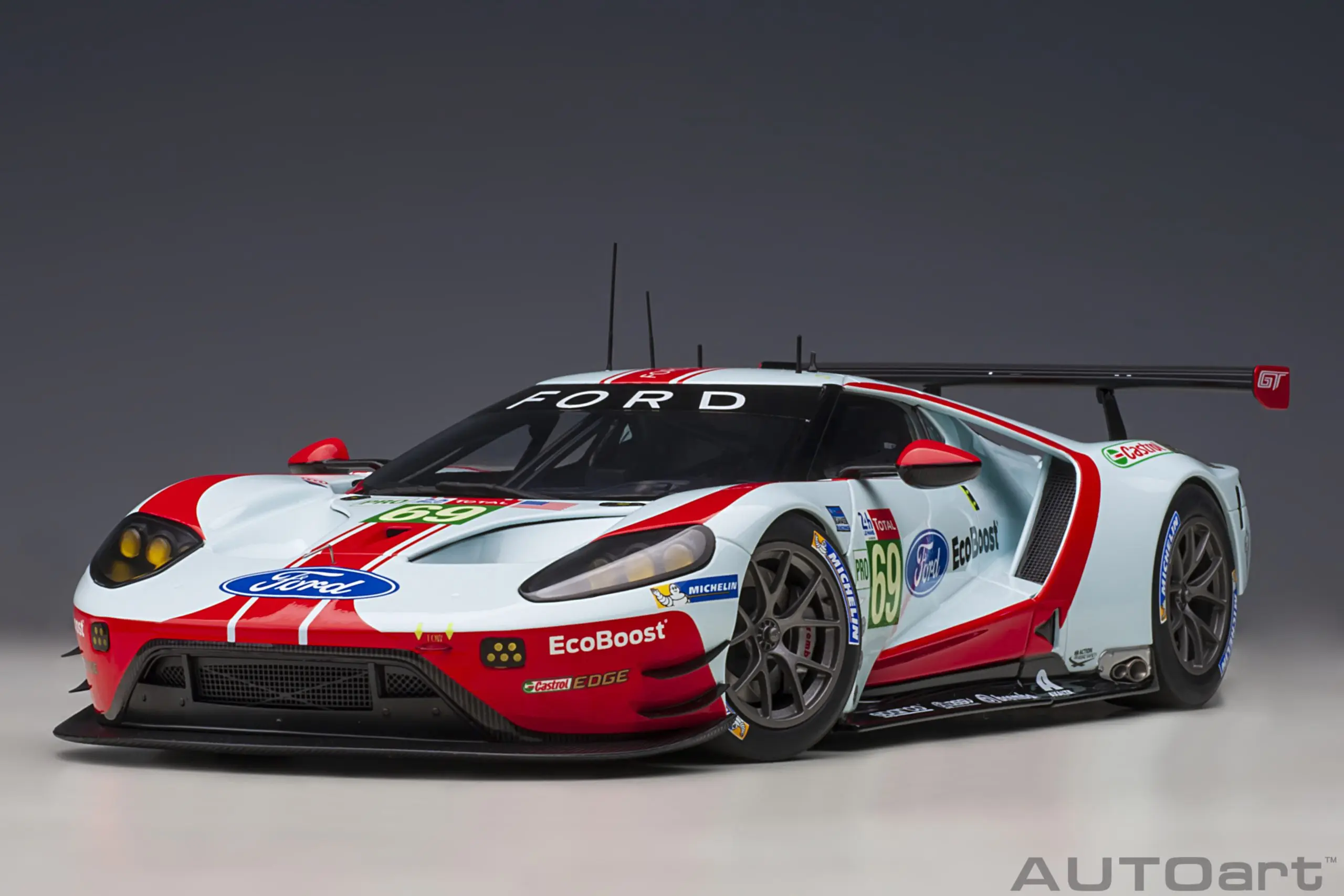 1:18 AUTOart Ford GT GTE Pro Le Mans 24h 2019 # 66 # 67 # 68 # 69 metalen gegoten model legering auto verzamelbaar automodel