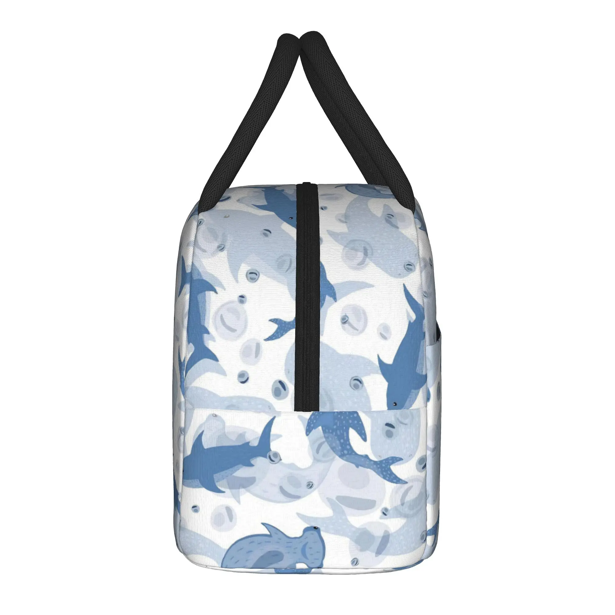 Animal Shark Cartoon Insulated Lunch Bags Thermal Bag Reusable,Meal Container  Leakproof Tote Lunch Box Food Bag Office  Outdoor