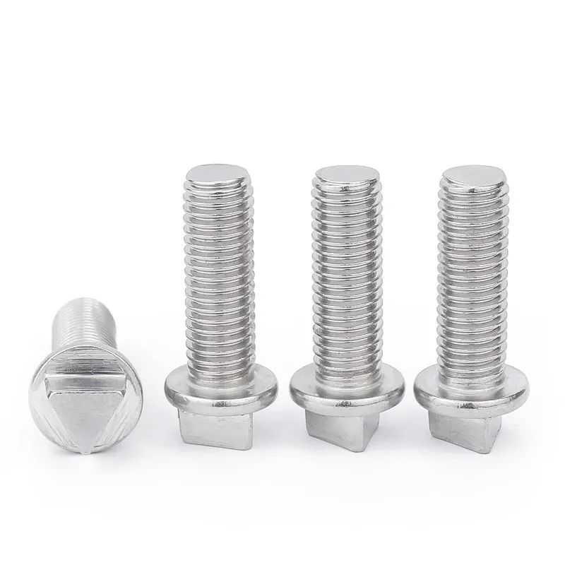 6 stks M8 x 30 mm Veiligheid Anti Diefstal Roestvrij Staal Driehoek Flens Hoofd Schroeven Bout Sleutelsleutel