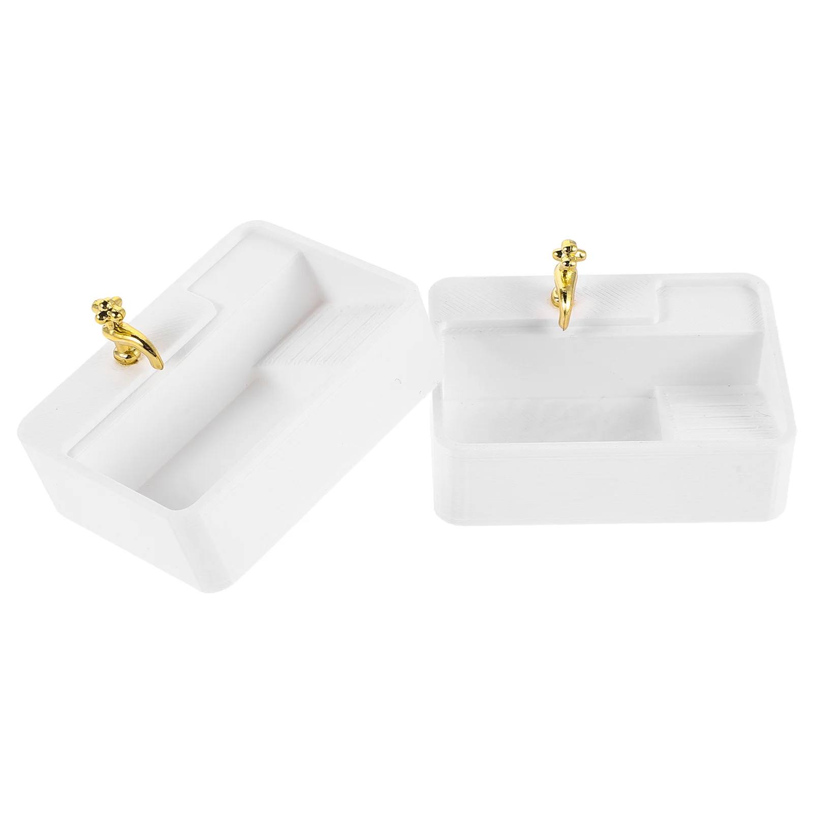 2 pçs acessórios do banheiro escala 1:12 mini pia para casa de bonecas decoração petg lavatório diy conjunto de móveis de banho em miniatura