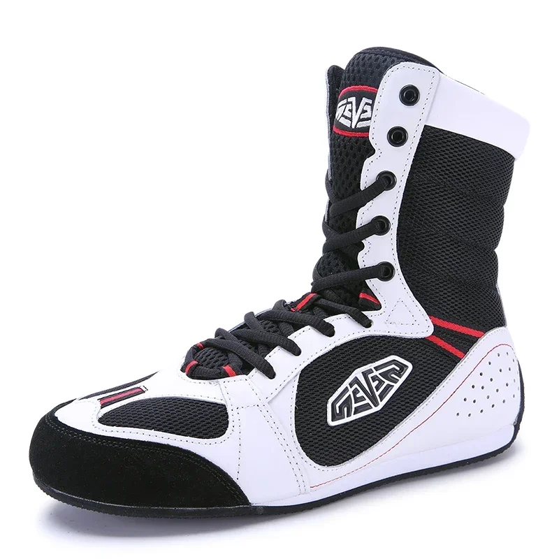 Brand Boxing Shoes Professional Wrestling Shoes Men Black Red Gym Shoes Mens Luxury Man Non-Slip Fighting Boots Big Boy 2024 New