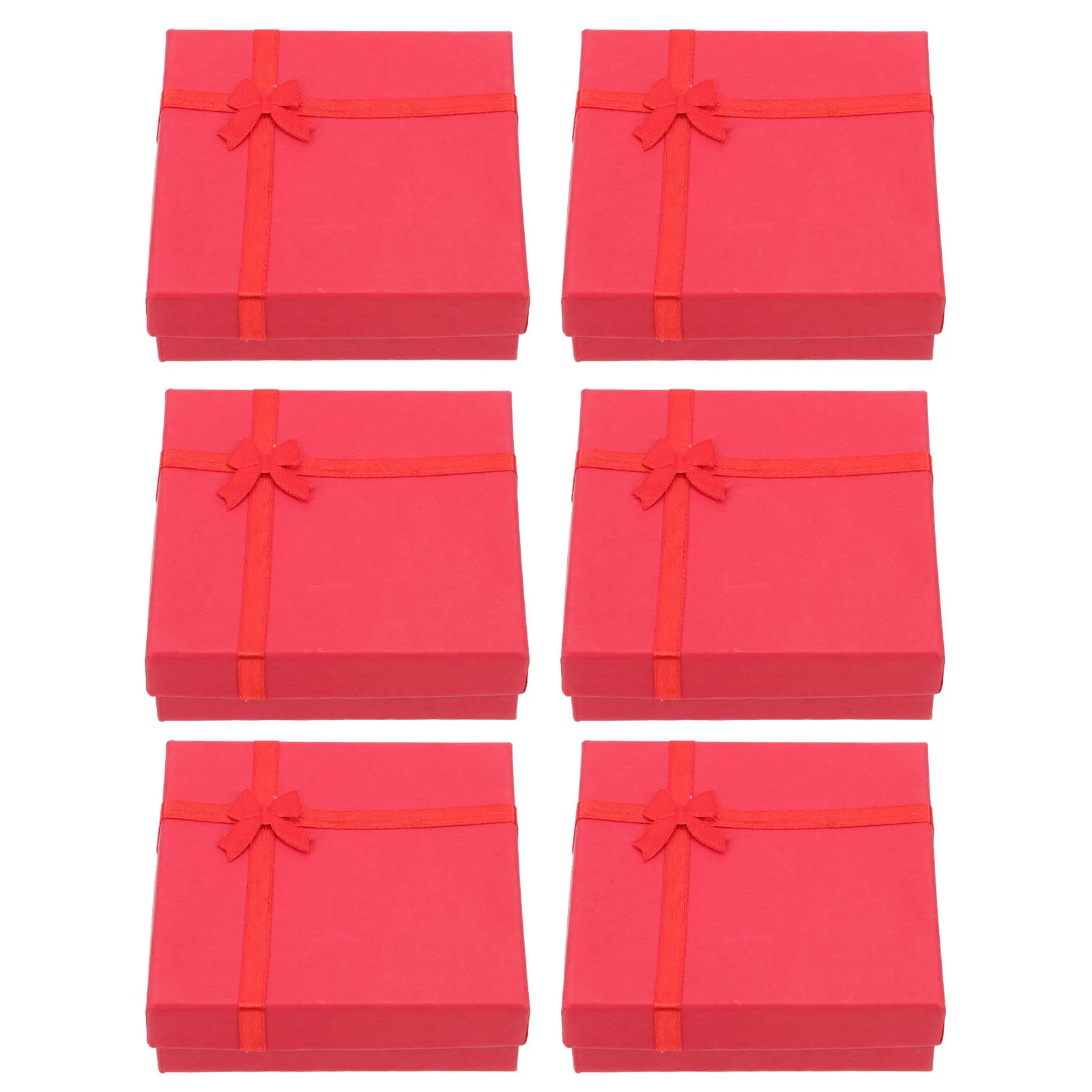 

6pcs Bracelet Box Exquisite Jewelry Storage Compact Packaging Case Sealing Lid Gift Wrapping Box Watch Holder Desktop Display