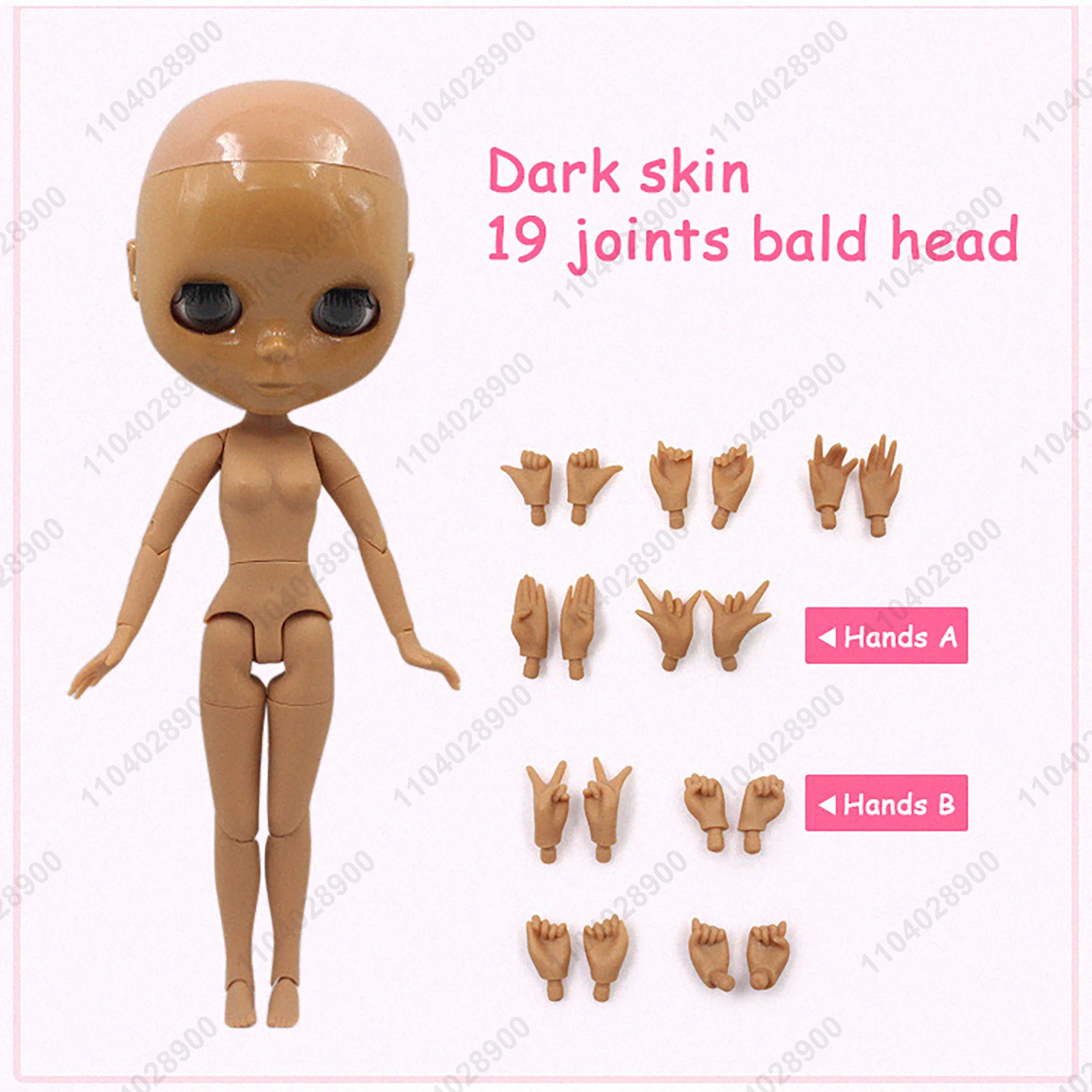 ICY DBS Blyth Puppe 19 Gelenke 30 cm 1/6 Maßstab BJD Körper Glatze Keine Perücke Unbemalt DIY Make-up Praxis Kostüm Puppe für Sammler – Detail 5