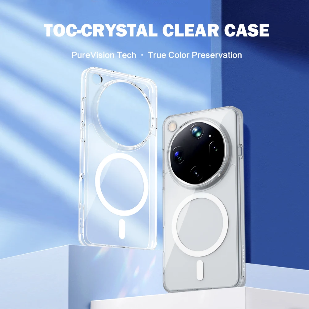 Magnetische Hartschalenhülle aus TPU+PC, transparent, stoßfest, für Oppo Find X9 Ultra – Detail 1