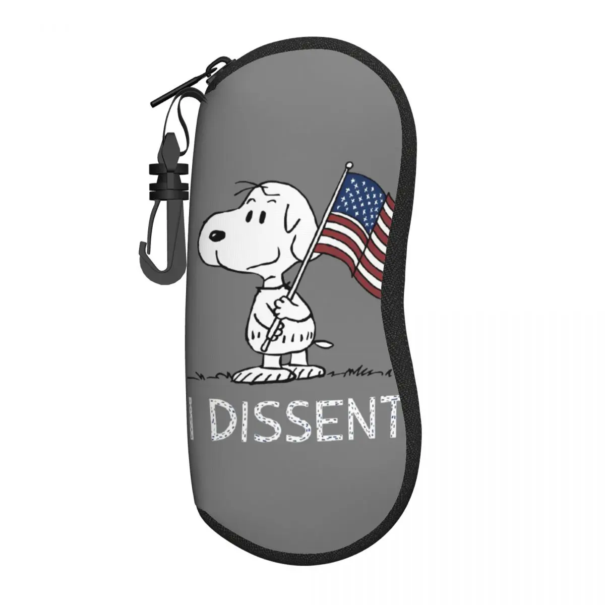 Snoopy Cartoon Peanuts Comic Glasses Case Portable Funny Eyewear Storage Box Gift Eye Contacts Case