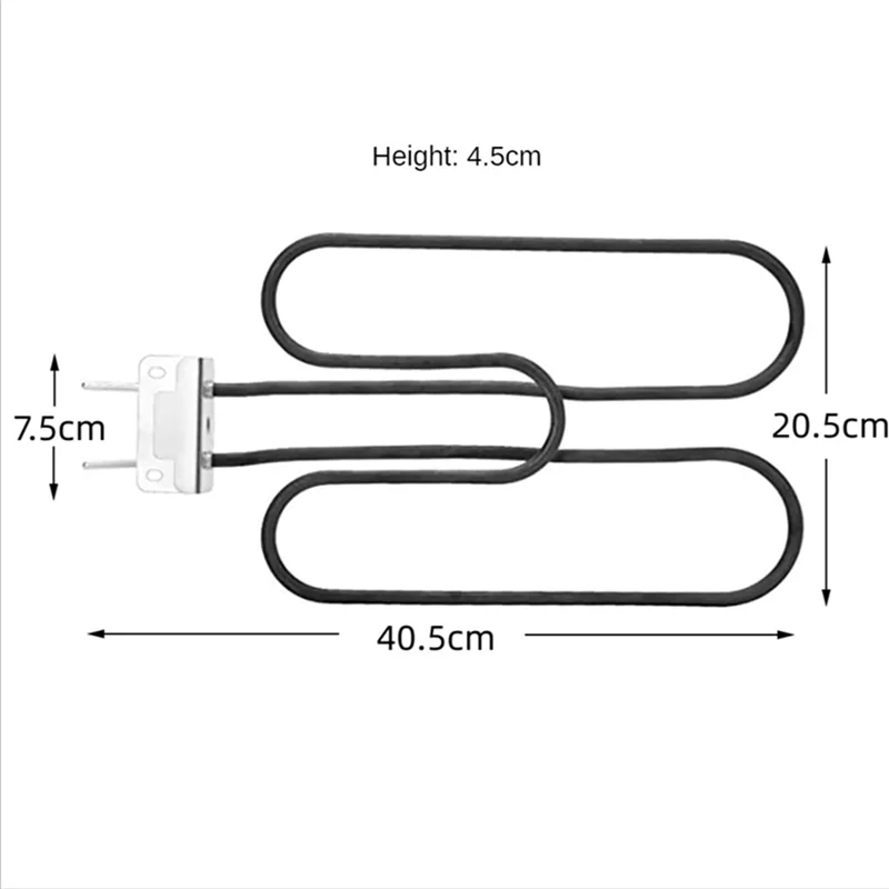 66631 / 65620 เตาย่างไฟฟ้าอะไหล่องค์ประกอบความร้อน 2200W สําหรับ Q140 / Q1400 EU Plug