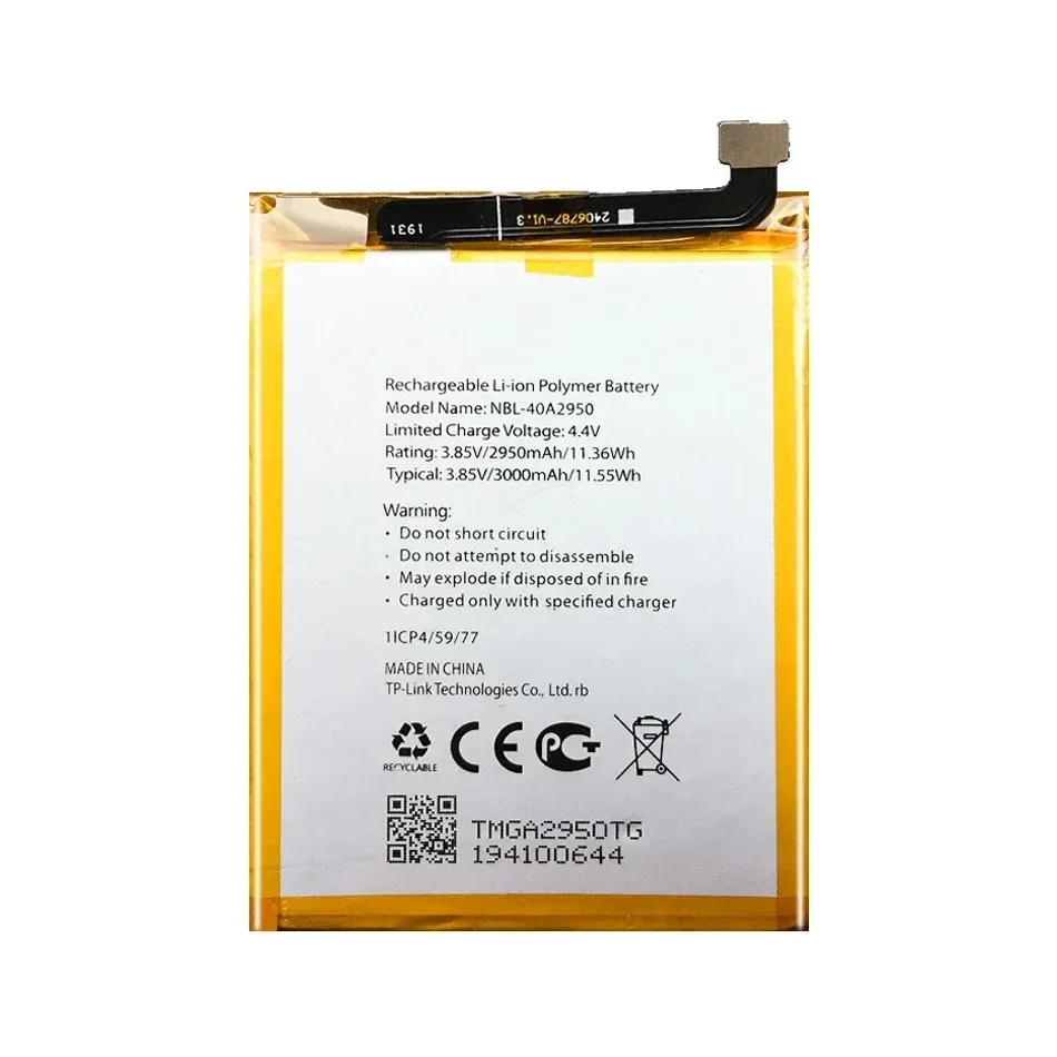 

Литий-ионный аккумулятор NBL-40A2950 для TP-link Neffos C9s TP7061C TP7061A