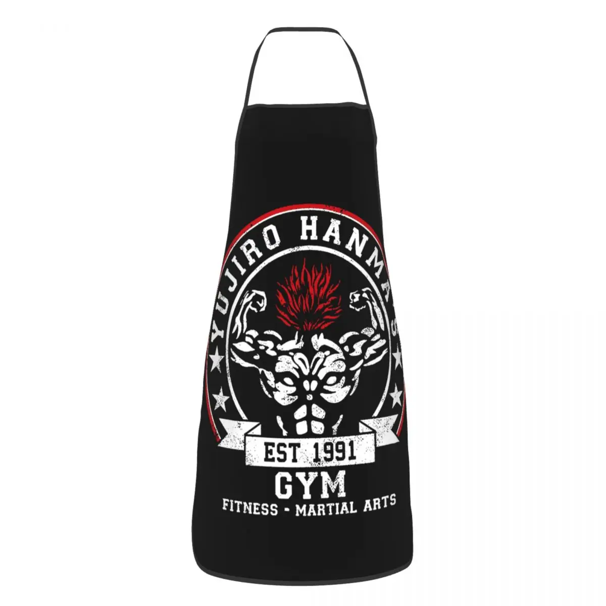 Unisex Ogre Mode Baki The Grappler Yuujiro Hanma Bib Apron Adult Women Men Chef Tablier Cuisine for Cooking Kitchen Baking