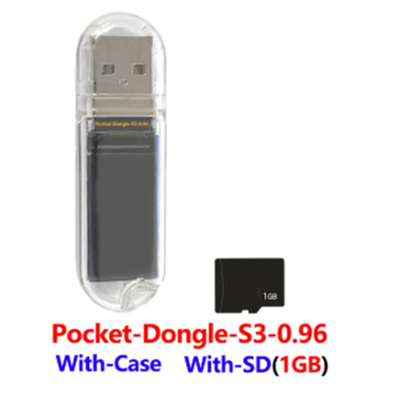 

Стильная макетная плата Pocket-Dongle-S3 N16R8 ESP32-S3 0,96-дюймовый дисплей 0,96-дюймовый ЖК-экран с SD