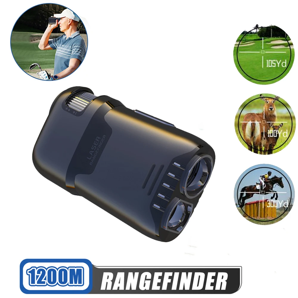 

NEW USB Charging Rechargeable 800M/1000M/1200M Golf Laser Rangefinder with Slope NO/OFF Distance Meter