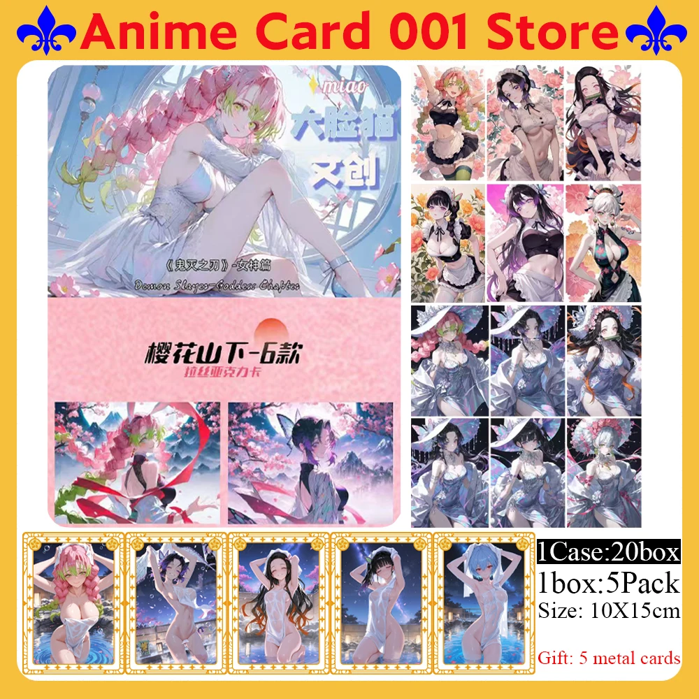 Dalianmao cultuur Demon Slayer Collection Card Anime godin Waifu ACG CCG Zeldzame collectie Art Board Speelgoed en geschenken
