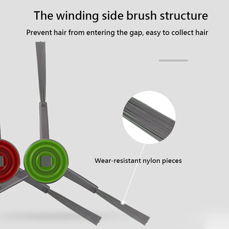 6Pack wymienna szczotka boczna części zamienne do Ecovacs DN55 DN520 DN33 DN36 odkurzacz Robot