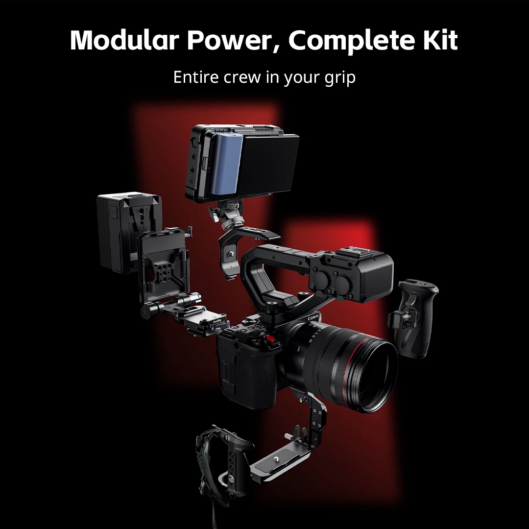 SmallRig C50 Cage Kit for Canon EOS C50 w Extension Rig for XLR Handle Cable Clamp Built-in Arca-Swiss Quick Release Plate -5657