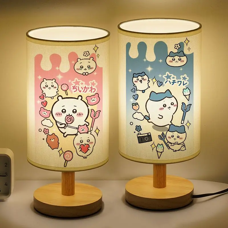 MINISO لطيف Kawaii LED ضوء الليل مثيرة للاهتمام Chiikawa Usagi Momonga أنيمي أباجورة الفردية الكرتون هدية عيد ميلاد #1