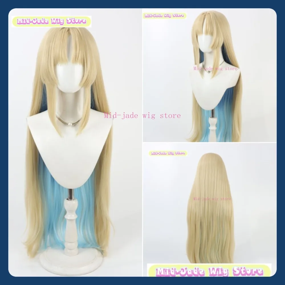 

Mid-jade Wig Store Wuthering Waves Calliope Cosplay Wig Anime Game Role Playing Synthetic Hair Halloween Party
