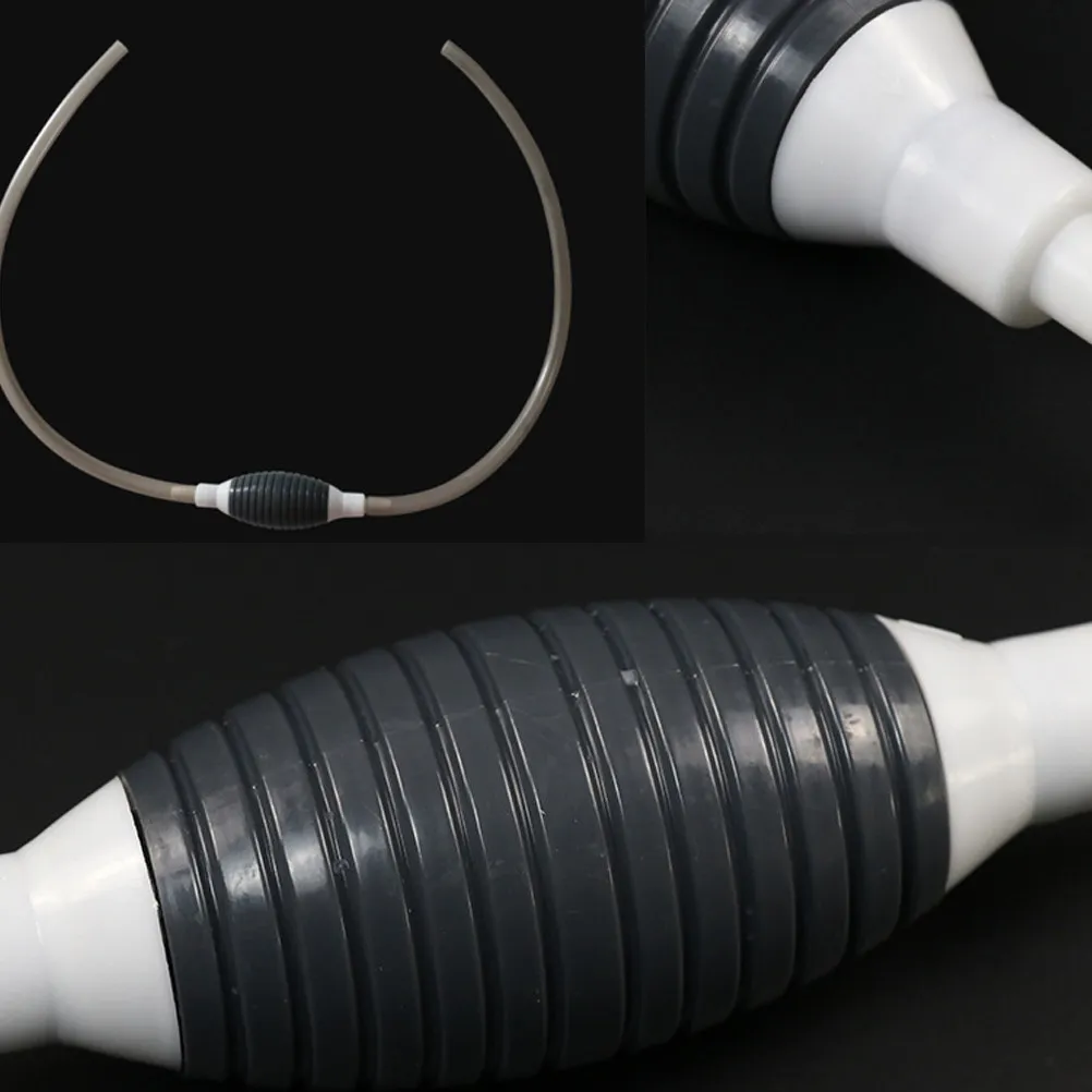 

2Pcs Manual Rubber Hand Pump Large Diameter Oil Suction Pump Siphon Hose for Water Oil Transfer Lawn Mower Brush Cutter