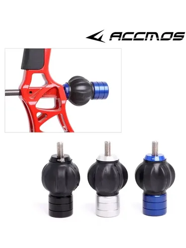 Bola estabilizadora de arco compuesto, amortiguador de vibración, silencio, reducción de ruido para caza, tiro con arco, accesorios