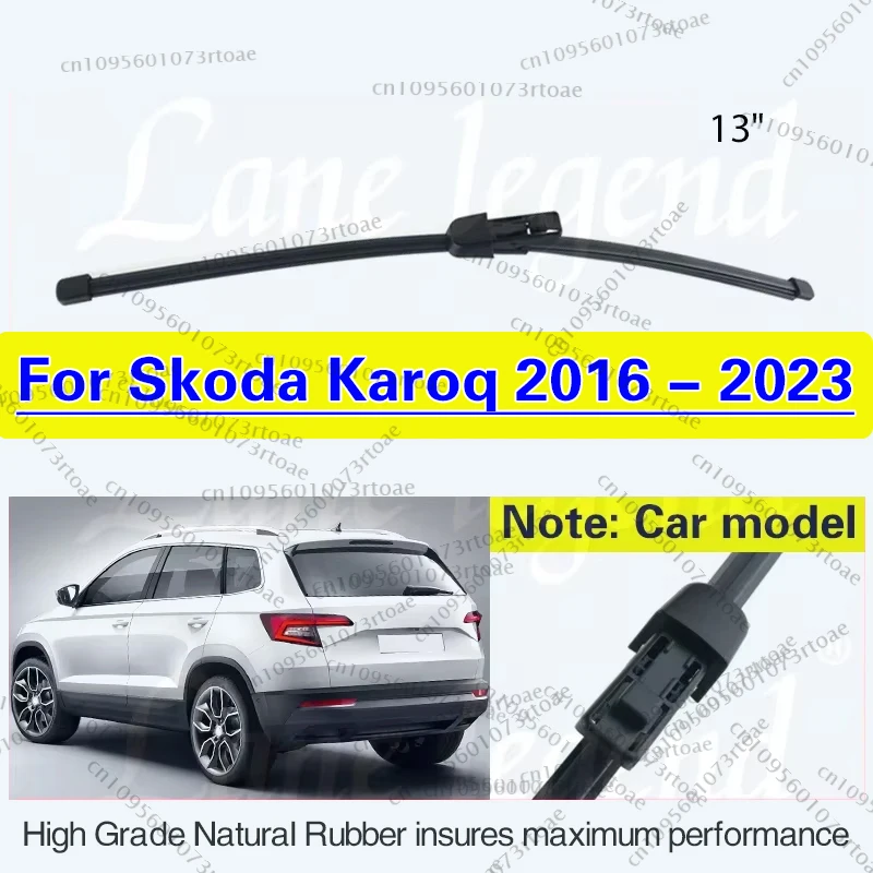 

For Skoda Karoq 2016 - 2023 Rear Windshield Windscreen Wiper Blade Clean Tailgate Window Brush Car Accessories 13"