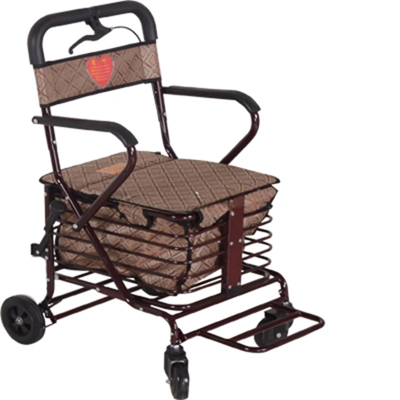 

Durable Old-age Shopping Cart Old Man Trolley Can Take A Folding Car Shop Climb Buy Food Help Travel Scooter