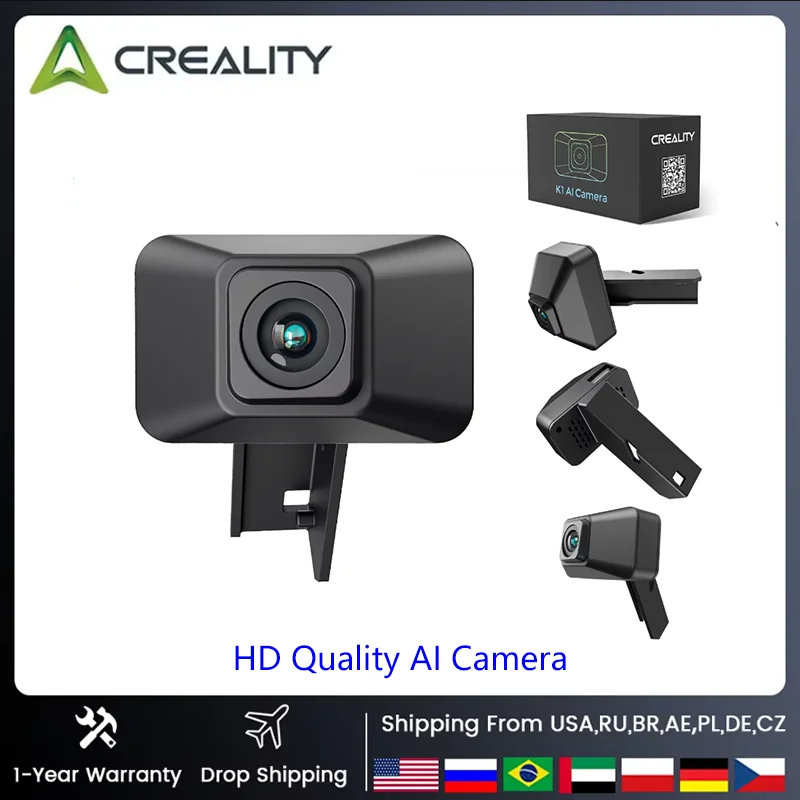 CREALITY – caméra AI de qualité HD, Assistant Intelligent, prise en charge de la visualisation en temps réel, tournage de Lapse pour imprimante 3D K1/K1C/K1 SE