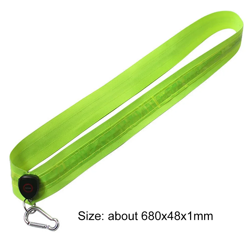 Correas reflectantes, correas de hombro iluminadas recargables para hombres y mujeres, seguridad nocturna, senderismo al aire libre, trotar, equipo ligero para caminar