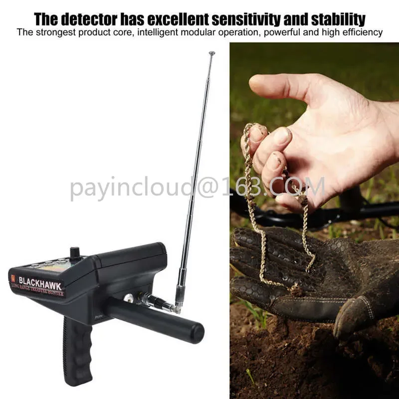 1000m Underground Metal Detector 15m Depth Outdoor Search Detector with Earphone for Silver Gold Copper