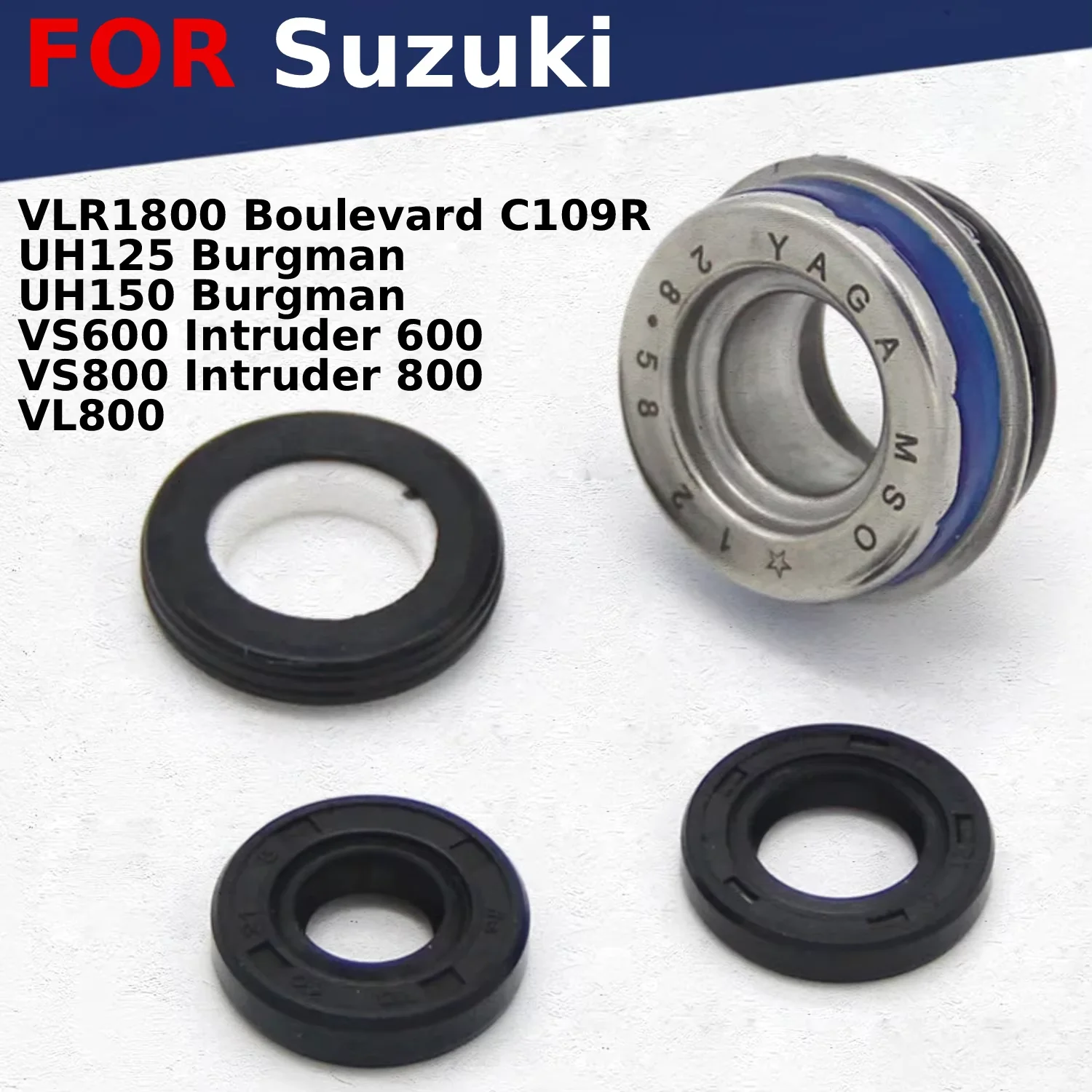 

Motorcycle Water Pump Seal Oil Seals For Suzuki VL800 Burgman UH125 UH150 VLR1800 Boulevard C109R Intruder 600 800 VS600 VS800