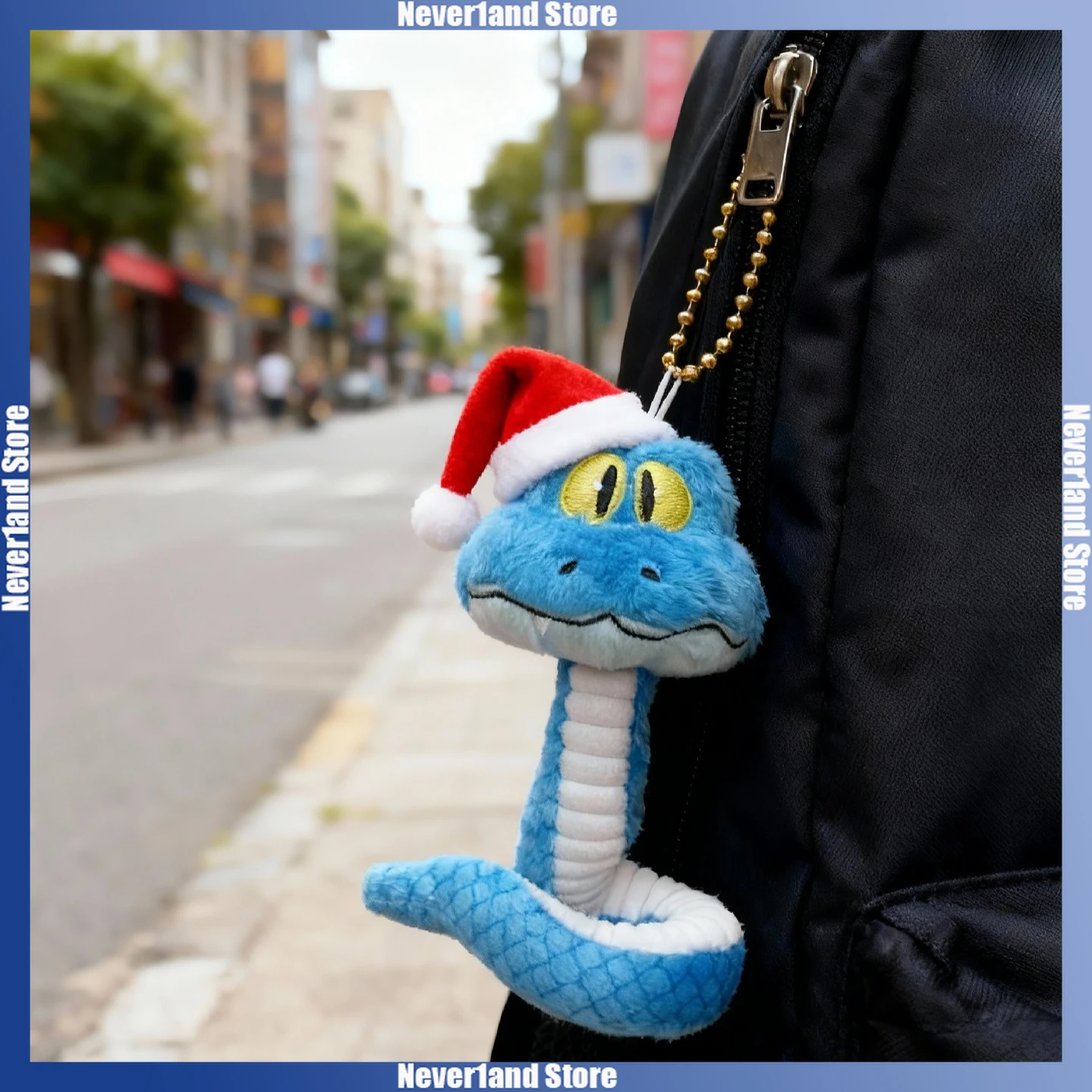 2 Size Cute Zootopia Gary Pendant Keychain Cartoon Gary Snake Movable Plush Toy Action Figure Bag Decoration Christmas Gift