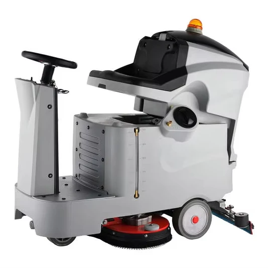 Commercial Ride-on Floor Scrubbers Scrubbing Machine Driving Type Floor Cleaning Equipment for Large Area Warehouse Parking Lot