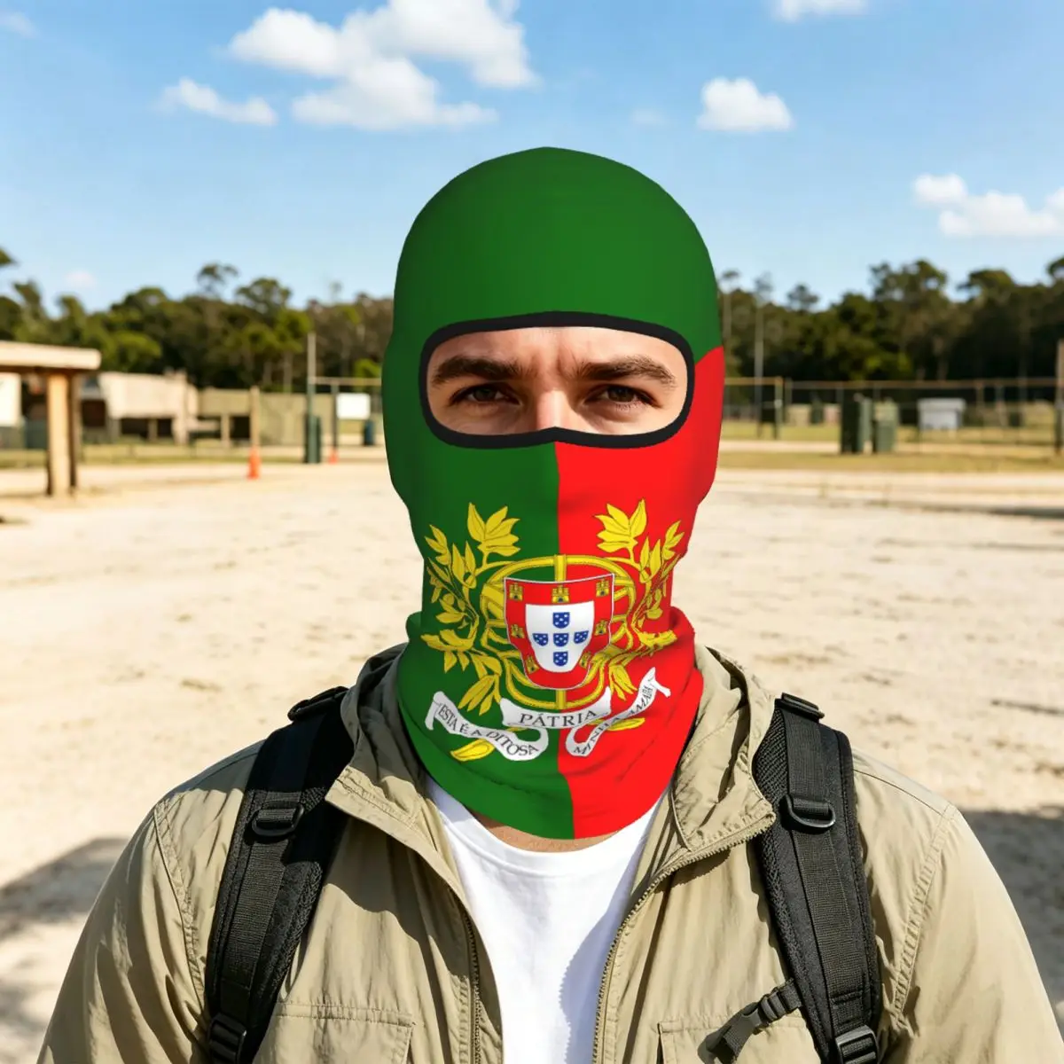 Flagge von Portugal, für den Außenbereich, coole Sonnenschutz-Motorrad-Gesichtsmaske, Moto-Biker-Windkappe, Maske, Stopper, winddicht, für Fahrrad, Radfahren, Kopfbedeckung