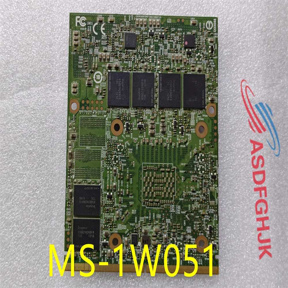 For MSI GT680 GT780DX GT660 MS-1761 MS-16F1 MS-16F2 LAPTOP GTX570M Graphics Board MS-1W051 REV 1.1
