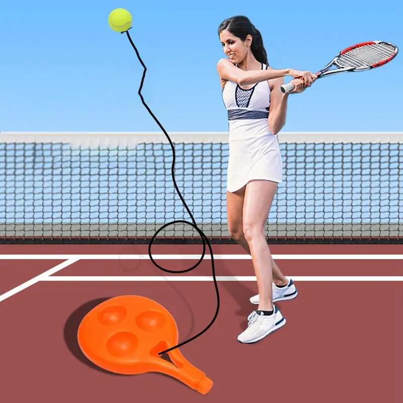 Heavy Duty Tennis Training Aids Tennis Trainer Rebound Ball With String Baseboard Tennis Trainer Partner SparringDevice