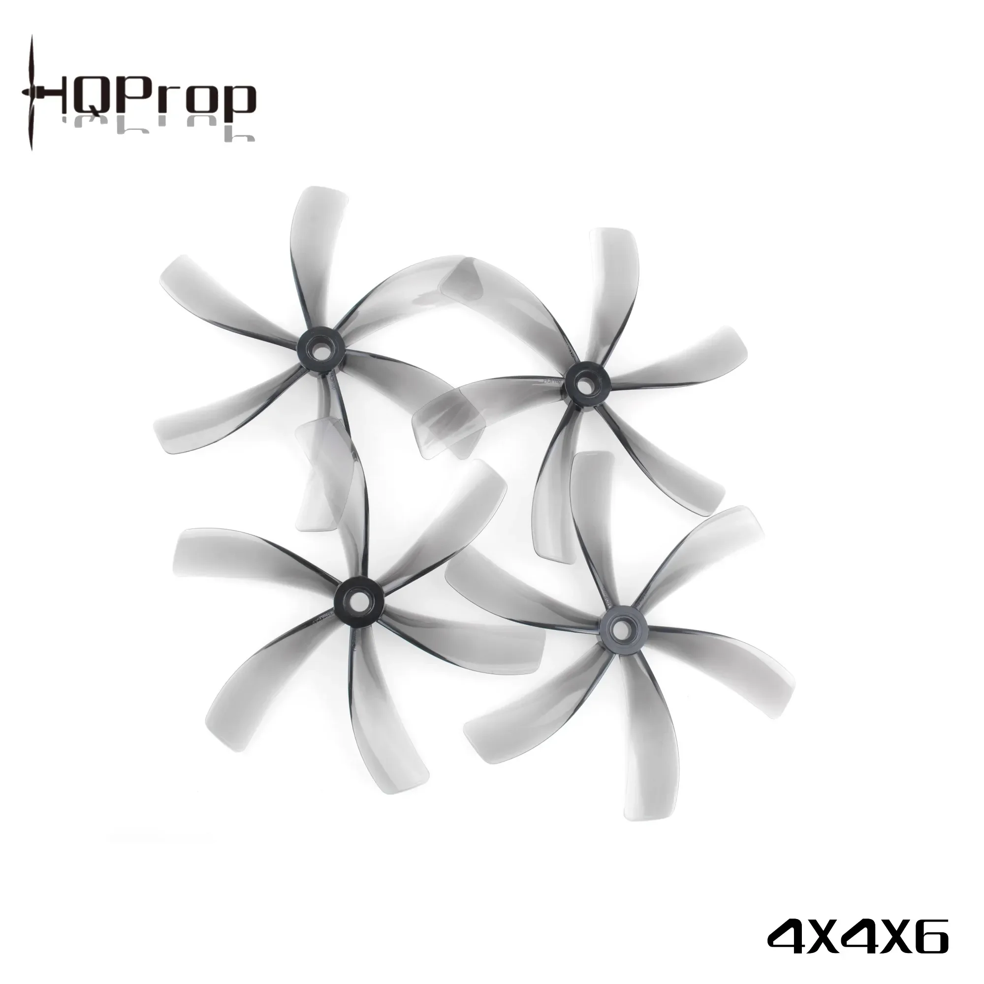 HQProp 4X4X6 6‑Blade Duct Propellers, 4 Inch PC Material Props 2 Pairs for Cinewhoop FPV Quad view 3