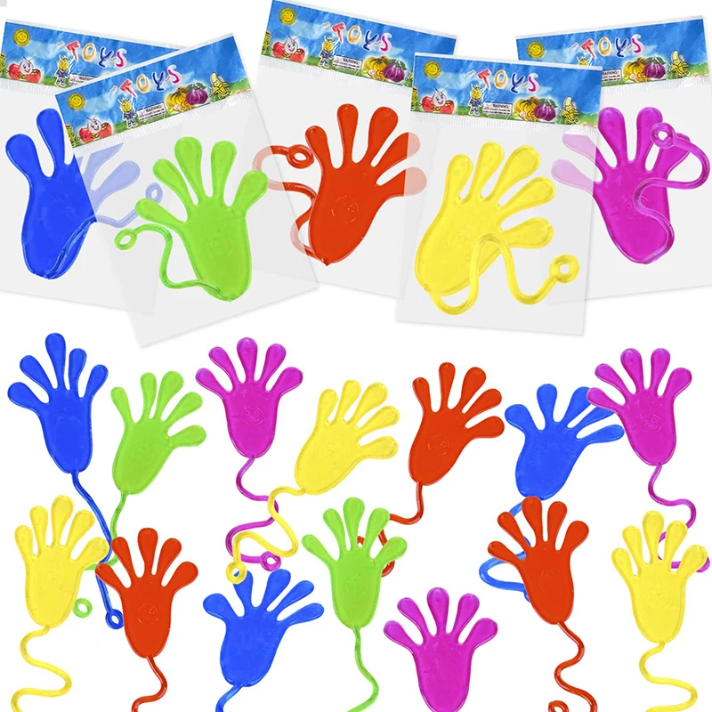 10-50Pcs Stretchable Sticky Hands Toys for Kids Birthday Party Favors Guest Gifts Classroom Prizes Goodie Filler Treat Stuffers