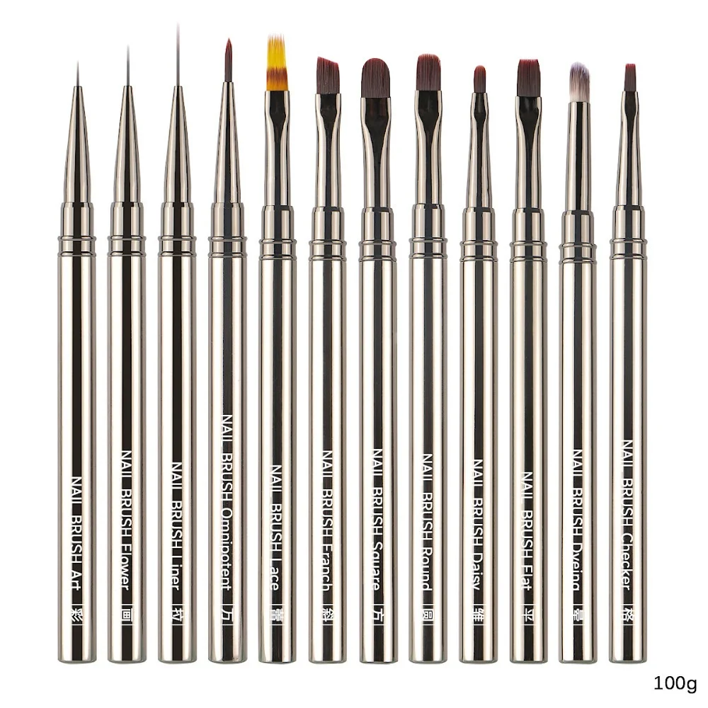 

Nail Art Painting Drawing Brush Nail Glue Phototherapy Pen UV Gel Brush Pen Acrylic Manicure Professionnel Brushes Tool