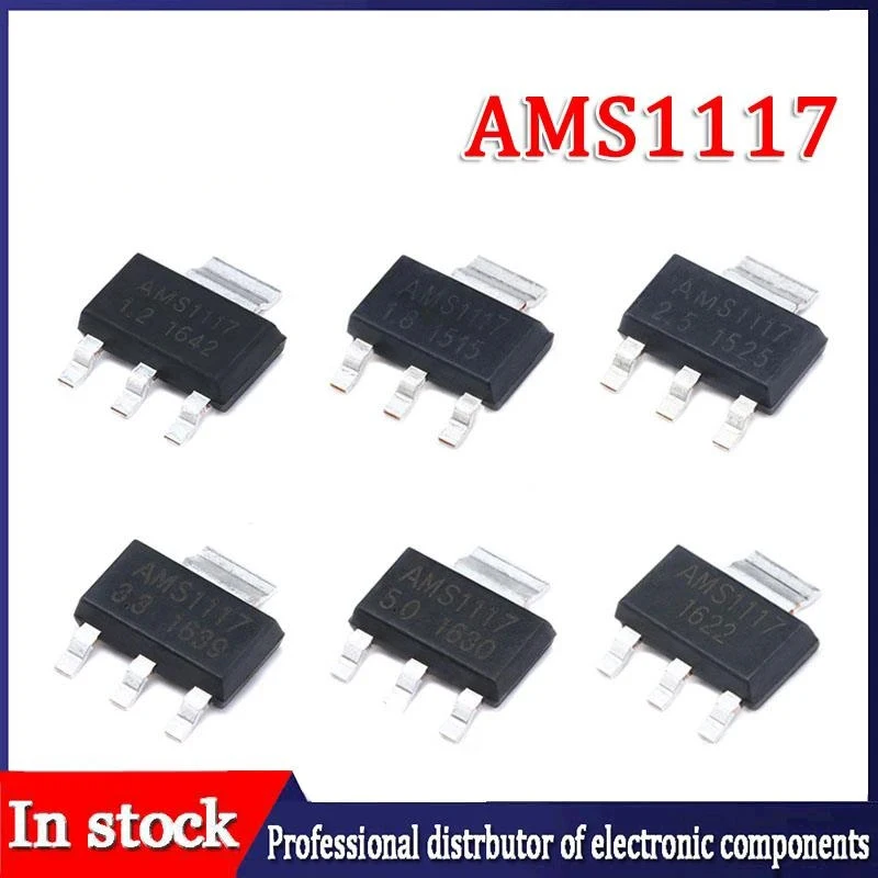 10-50 sztuk AMS1117 seria AMS1117-1.2 AMS1117-1.5 AMS1117-1.8 AMS1117-2.5 AMS1117-3.3 AMS1117-5.0 SOT223 IC Chipset