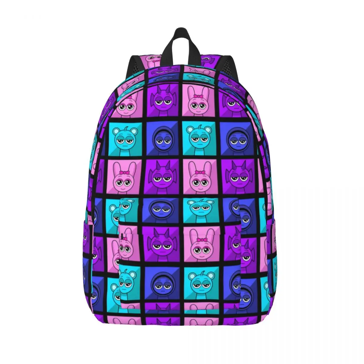 

Sprunki Characters Game Backpack for Men Women Teenage High School Business Daypack Durple Pinki Jevin Sky Laptop Shoulder Bag
