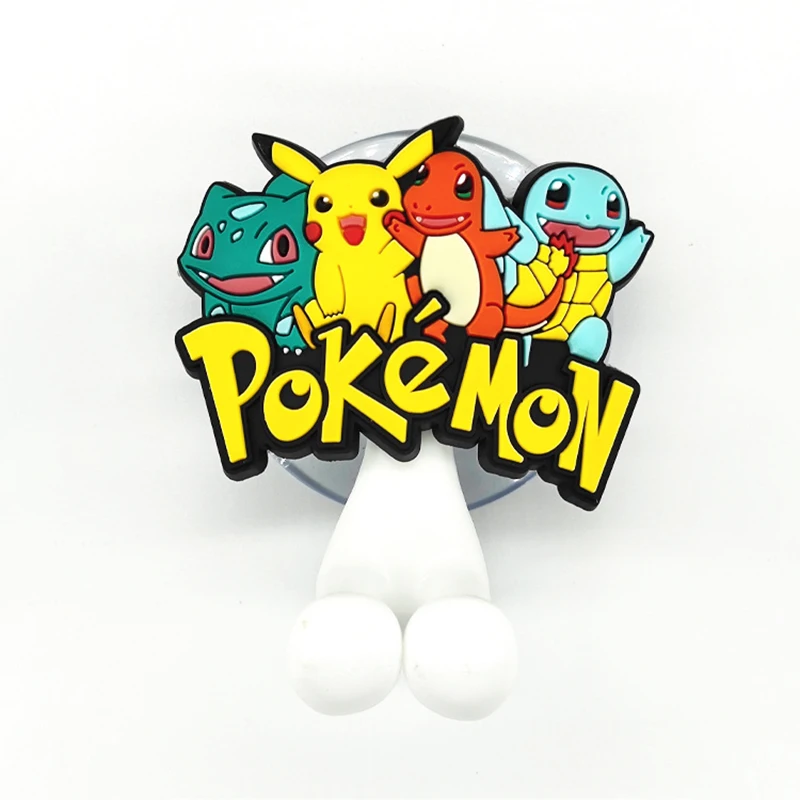 Pokemon Kids Toothbrush Holder Anime Figure Cartoon Pikachu Gengar Charizard Wall Mounted Shelf Bathroom Toys Birthday Gifts