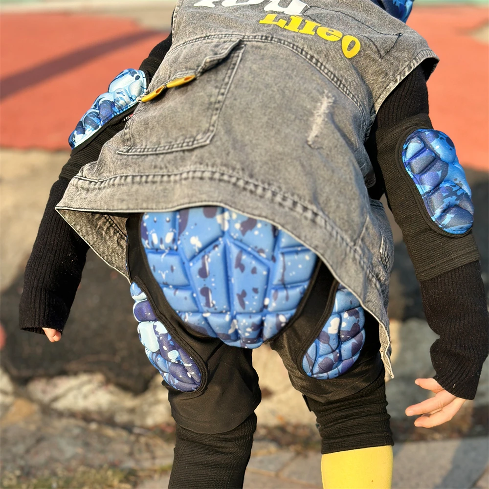 Kids Protective Padded Shorts Snowboard Protector Hip Padded Shorts For Hip Butt Tailbone Snowboarding Skating Skiing